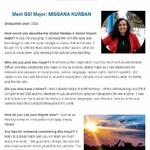 GSI is the major of the month! Hear from one of our Alum on her experience as a GSI major